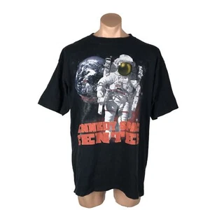 VINTAGE Kennedy space center Astronaut Black Graphic t-shirt Nasa XL USA MADE - Picture 1 of 10