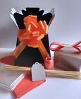 Black with Orange Bow DIY Choc bouquet kit Cello bow box oasis sticks ribbon