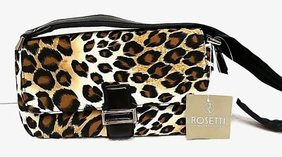 Rosetti Tiger Print Fabric Purse Clutch W/Strap  Snap Closure with Buckle NWT - Image 1 of 4