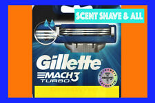 Gillette Mach3 Turbo Replacement Razor Blade Heads 100% Genuine - FAST FREE P&P