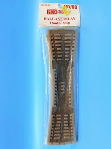 PECO 'OO' SL-64 BALLAST INLAY DOUBLE SLIP NEW ! - Picture 1 of 1