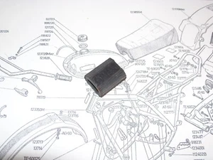 Ossa Aluminum Shift Lever Rubber MAR ISDT Explorer Phantom Super Pioneer 116154 - Bild 1 von 3