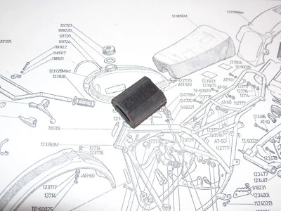 Ossa Aluminum Shift Lever Rubber MAR ISDT Explorer Phantom Super Pioneer 116154 - Image 1 of 3