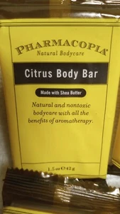 QTY: 60 Pharmacopia Citrus Body Bar Aromatic Soap 1.5 oz Each Hotel Travel Size - Picture 1 of 5