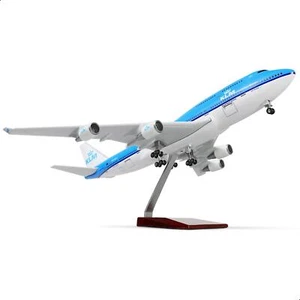 1/160 Boeing 747 17 inches Large Model Diecast KLM Airplane Model Kits withStand - Picture 1 of 6
