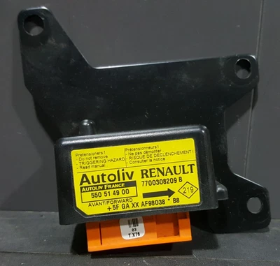 Calculateur Airbag Prétensionneur RENAULT Kangoo 1 Phase 1  7700308209 B - Immagine 1 di 4