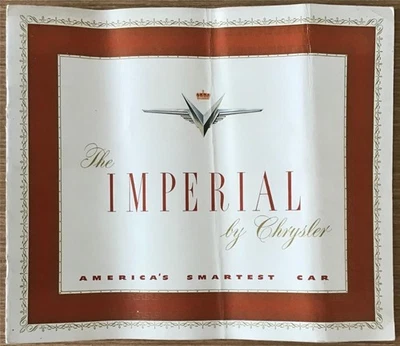Chrysler Imperial LF США автомобиля продажи брошюра января 1951 #CS-274 - Изображение 1 из 4
