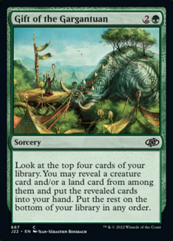 x1 Gift of the Gargantuan - Jumpstart 2022 - NM - MTG - Image 1 of 1