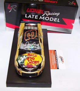 1:24 ACTION 2022 2023 #3 BASS PRO SHOPS LATE MODEL DALE EARNHARDT JR AUTOGRAPHED - Picture 1 of 8