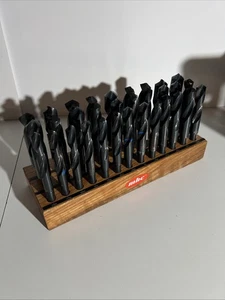 Juego de brocas mbc 33/64” a 1” Hecho en China Soporte de madera por 64ths 1/2” Vástago - Imagen 1 de 7