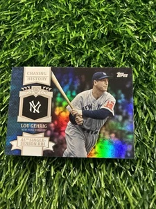 2013 Topps Chasing History #CH-10 Lou Gehrig New York Yankees A94 - Foto 1 di 2