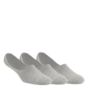 Men's Florsheim, No Show Basic Liner Socks - 3 Pack 9045-020 Grey FABRIC-AND-SYN - Picture 1 of 1
