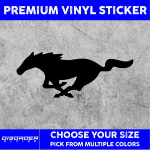 FORD MUSTANG [VINYL STICKER]-for Car/Truck WINDOW-LAPTOP-FOLDER-U PICK COLOR/SZE - Foto 1 di 6