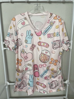 scrub top large  - Image 1 of 2