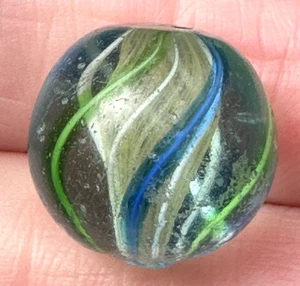 LATTICINO WIRBEL MARMOR 0,68" HANDARBEIT ANTIK altes Spielzeug DEUTSCH 17,3mm Sammler - Bild 1 von 17
