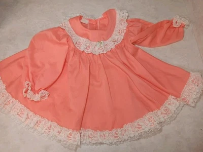 Vestido De Colección Rosa Encaje Ribete Cintura Imperio Falda Ajustada Suelta MANCHA Foto 1 de 4