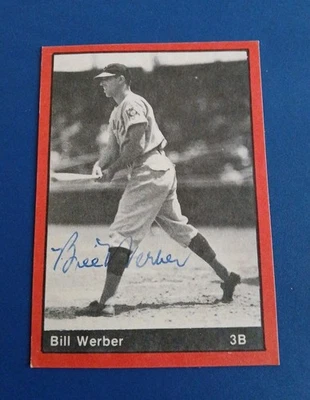 Bill Werber  Autograph 1977 TCMA #15 1939/1940 Cincinnati Reds EX PSA DNA - Image 1 of 3