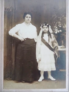 pHOTOGRAPH CONFIRMATION WEDDING MOTHER DAUGHTER VICTORIAN PORTRAIT PIC neocurio - Picture 1 of 4