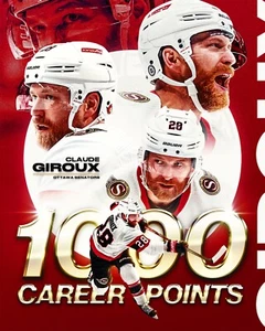 Claude Giroux 1000 Career Points Collage Ottawa Senators Flyers 8x10 NHL Photo - Picture 1 of 1