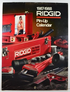 1987-1988 RIGID TOOLS Pin-Up Calendar 10.5x13.75 091124MGL - Imagen 1 de 2