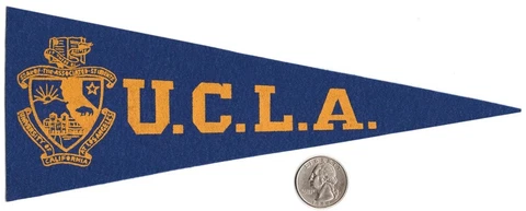 Vintage 50s Hormel Mini Pennant UCLA BRUINS University of California Los Angeles Cover