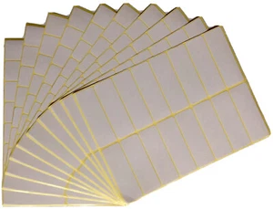 25x76 mm Klebeetikett selbstklebend Aufkleber weiß einfach leer Adresse UK ADL204 - Bild 1 von 6
