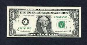 United States 1999 $1 Unc Banknote P-504, Star Note * Philadelphia C Replacement - Picture 1 of 2
