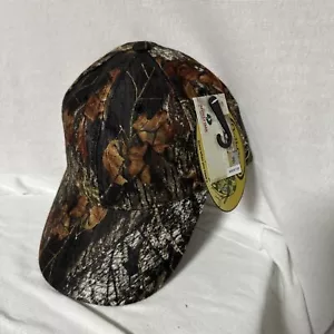 QuikCamo® Cap Mossy Oak Camo rear Face Mask Hat Camouflage Adjustable 59cm - Picture 1 of 7