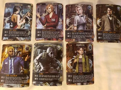 Resident Evil Deck Building Game Rare 7 Card Promo Pack of PR & CH Characters - Image 1 of 4