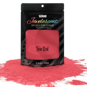 True Red Mica Pearl Powder 3.5oz Cosmetic Grade Epoxy Resin Soap Slime Makeup - Picture 1 of 5