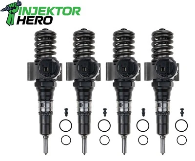 4x 03G130073G 0414720404 BOSCH PUMP NOZZLE UNIT PDE VW AUDI SEAT 2.0 TDI - Image 1 of 4