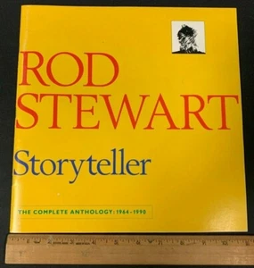 1990 ROD STEWART STORYTELLER THE COMPLETE ANTHOLOGY BOOK 1964-1990 12120 - Picture 1 of 5