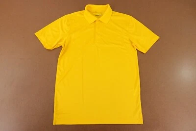 Polo Sport-Tek Para Hombre Pequeño Dorado Manga Corta Micropique Sport Wick ST650 Nuevo Foto 1 de 4