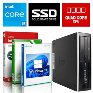 Windows 11 HP PC Intel i5 3470 Quadcore 4x3.6GHz 32GB 500GB SSHD DVD-RW Computer - Bild 1 von 13