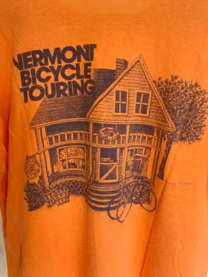 Camiseta De Colección Años 90 Vermont Bicicleta Touring L Stedman EE. UU. Bicicleta Ciclismo Naranja Foto 1 de 4
