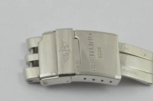 BREITLING PILOT ARMBAND FALTSCHLIESSE 20MM DEPLOYMENT CLASP 357A CHRONOMAT EVOLU - Bild 1 von 3