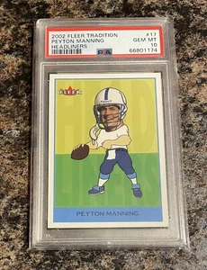 Peyton Manning 2002 Fleer Tradition Headliners #19 PSA 10 Gem Mint LOW POP - Picture 1 of 3