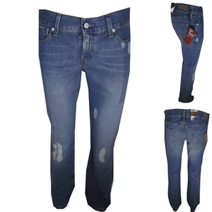jeans levis donna levi's 557 vintage a vita bassa boyfriend bootcut zampa w31 44 - Picture 1 of 5