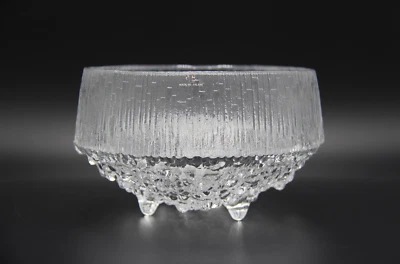1968+ IITTALA Ultima Thule 16cm Glass Bowl by Tapio Wirkkala Made in Finland - image 1 of 4