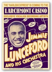 Jimmy Lunsford at Larchmont New York 1938 Art Print 15x23 - Picture 1 of 1