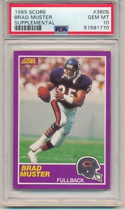 1989 Score Supplemental Brad Muster (Rookie Card) (#360S) PSA10 PSA - Picture 1 of 2
