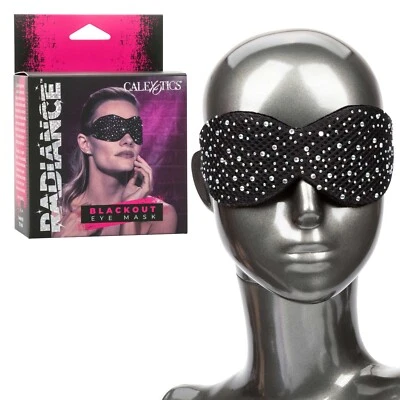 Cal Exotics Radiance Blackout Eye Mask Black - Sexy Sensory Play Blindfold - Image 1 of 4