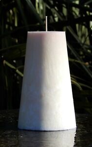 220hr VANILLA SUGAR Sweet & Natural Strong Scented CONE CANDLE Free Gift Wrapped