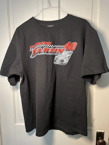 Vintage Nascar Sterling Marlin T Shirt Silver Bullet Coors Light L/XL Cover