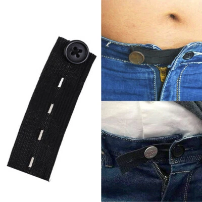 1/2Waist Band Extender Button Trouser SuitJeans Expander MaternitySkirt Expander - Image 1 of 4