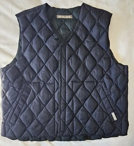 Vintage Pacific Trail Vest Down Mens LARGE Reversible Puffer Hiking Blue Green - Picture 1 of 5