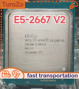 Intel Xeon E5-2667 V2 3.3GHz 8-Core 25M 16T PROCESSOR LGA2011 SR19W CPU - Picture 1 of 3