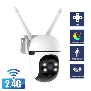 2.4G WiFi Security Camera 2MP Wireless Outdoor Waterproof Camera Night Vision - Picture 1 of 6