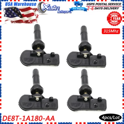 4Pcs 9L3Z1A189A TPMS Tire Pressure Monitoring Sensor For Ford Motorcraft 315Mhz - Image 1 of 4