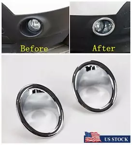 2 x Front Fog Light Lamp Cover Trim Bezel ABS Chrome For 2011-2015 Ford Explorer - Bild 1 von 7